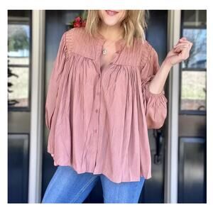 Pink Boho Blouse